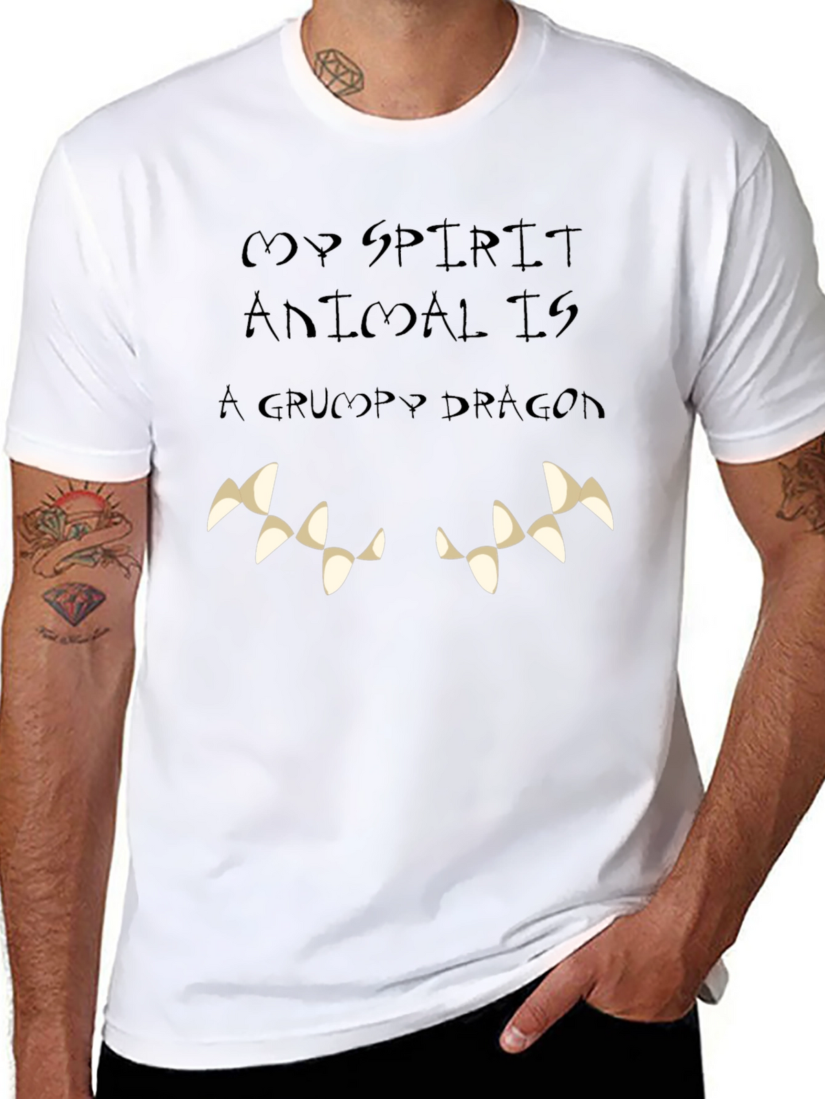 Grumpy Dragon Spirit Animal Tee