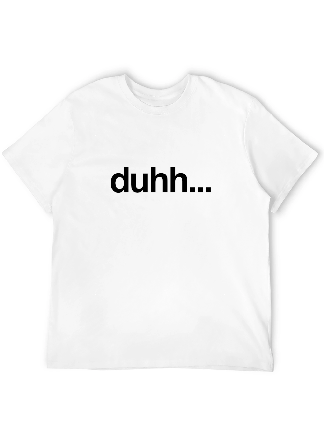 Duhh... Graphic Tee - Casual Black T-Shirt