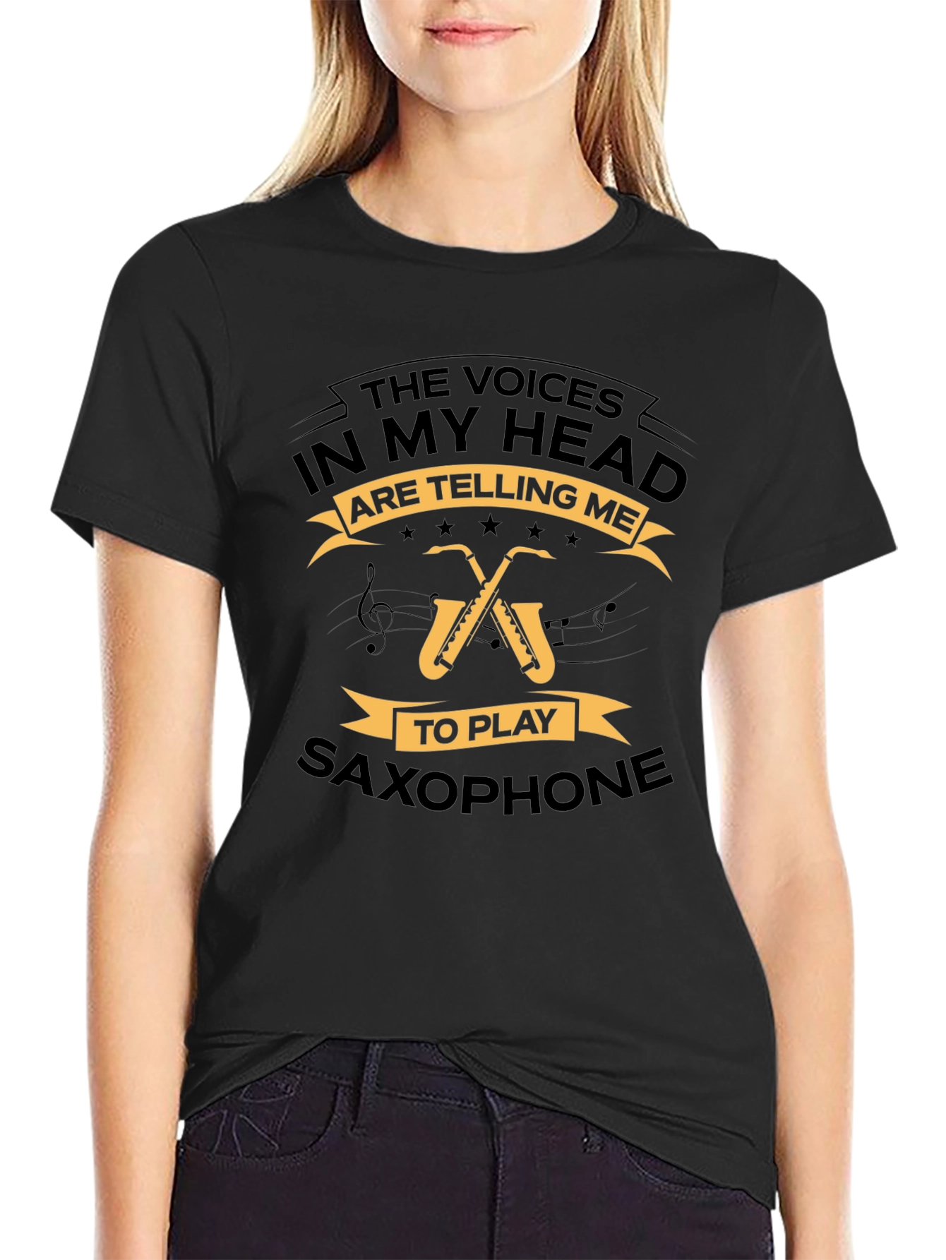Saxophone T-Shirt - The Voices In My Head