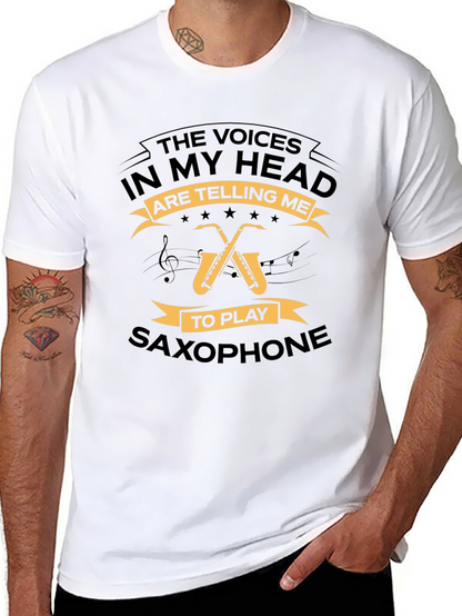 Saxophone T-Shirt - The Voices In My Head