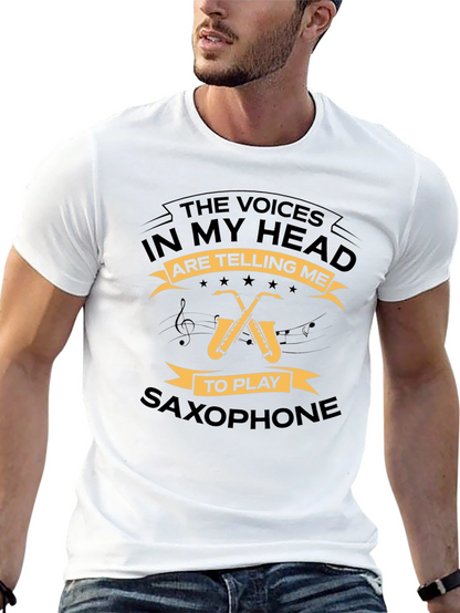 Saxophone T-Shirt - The Voices In My Head