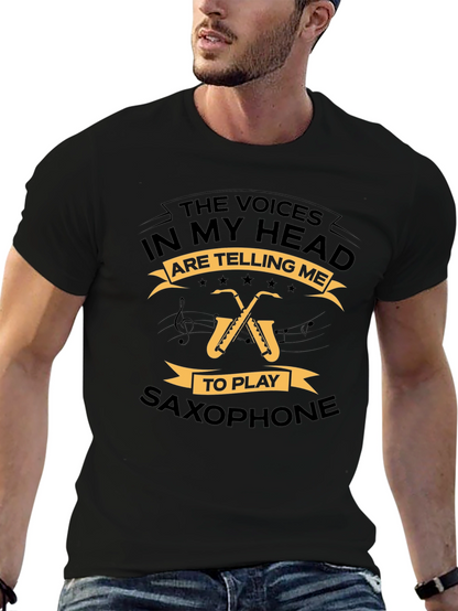 Saxophone T-Shirt - The Voices In My Head