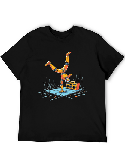 Robot Handstand Graphic Tee