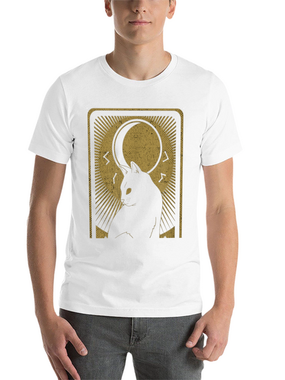 Mystic Cat Tarot Card Graphic T-Shirt