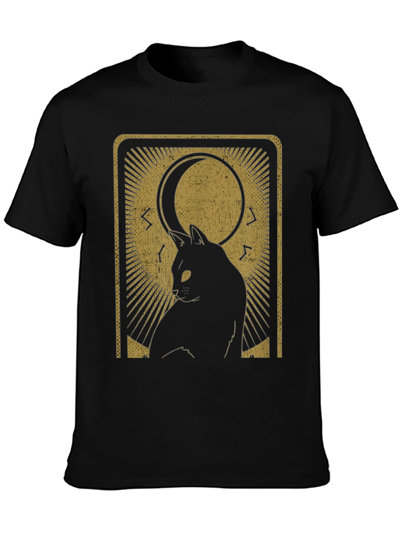 Mystic Cat Tarot Card Graphic T-Shirt