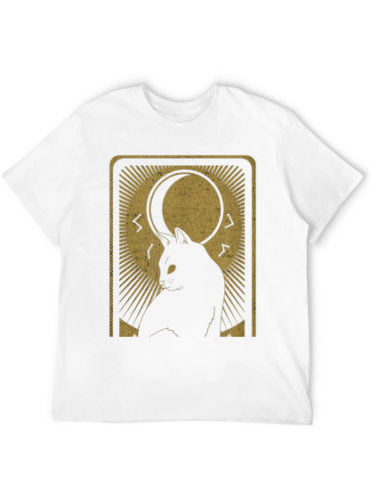 Mystic Cat Tarot Card Graphic T-Shirt