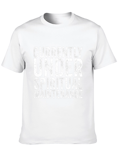 Spiritual Maintenance T-Shirt - Black Cotton Tee