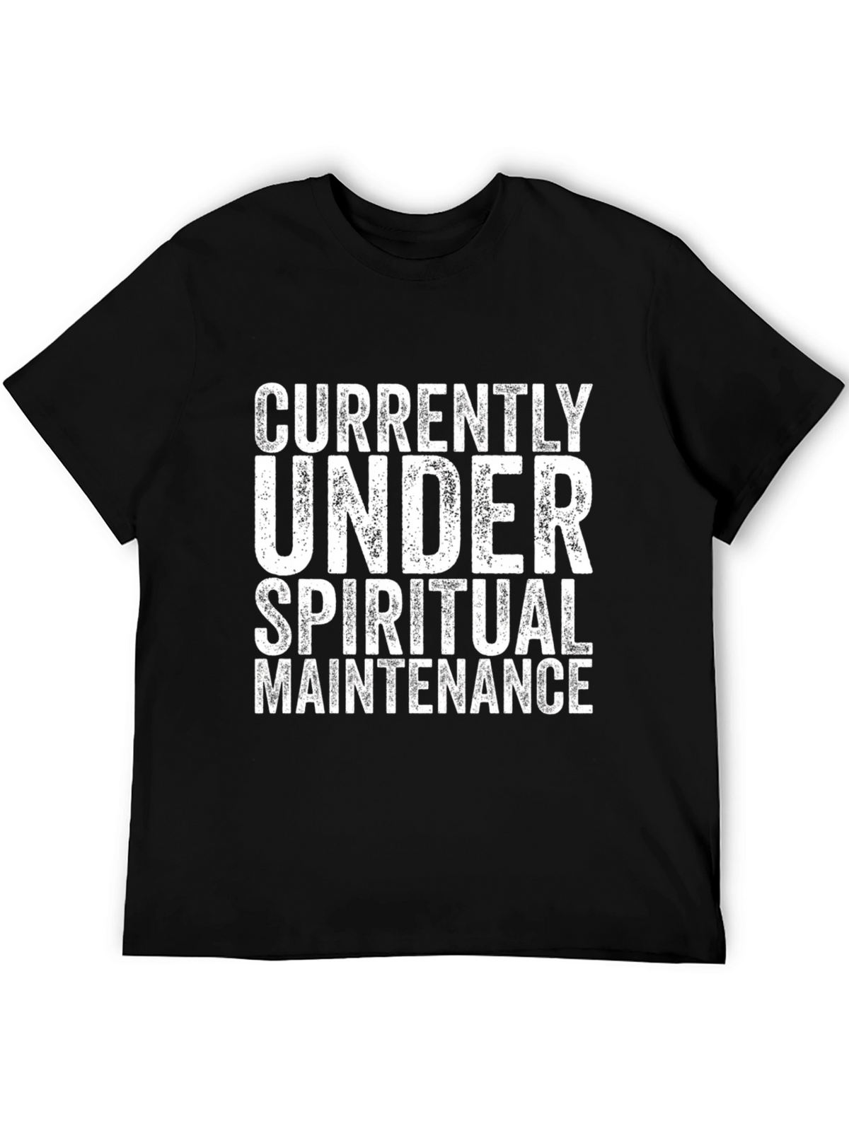 Spiritual Maintenance T-Shirt - Black Cotton Tee