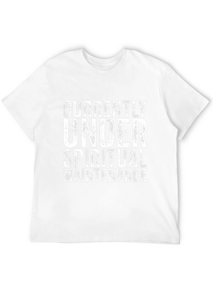 Spiritual Maintenance T-Shirt - Black Cotton Tee