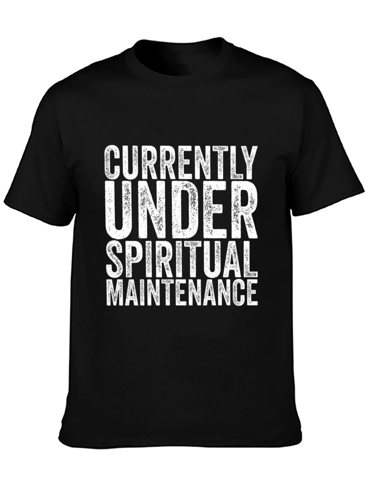 Spiritual Maintenance T-Shirt - Black Cotton Tee