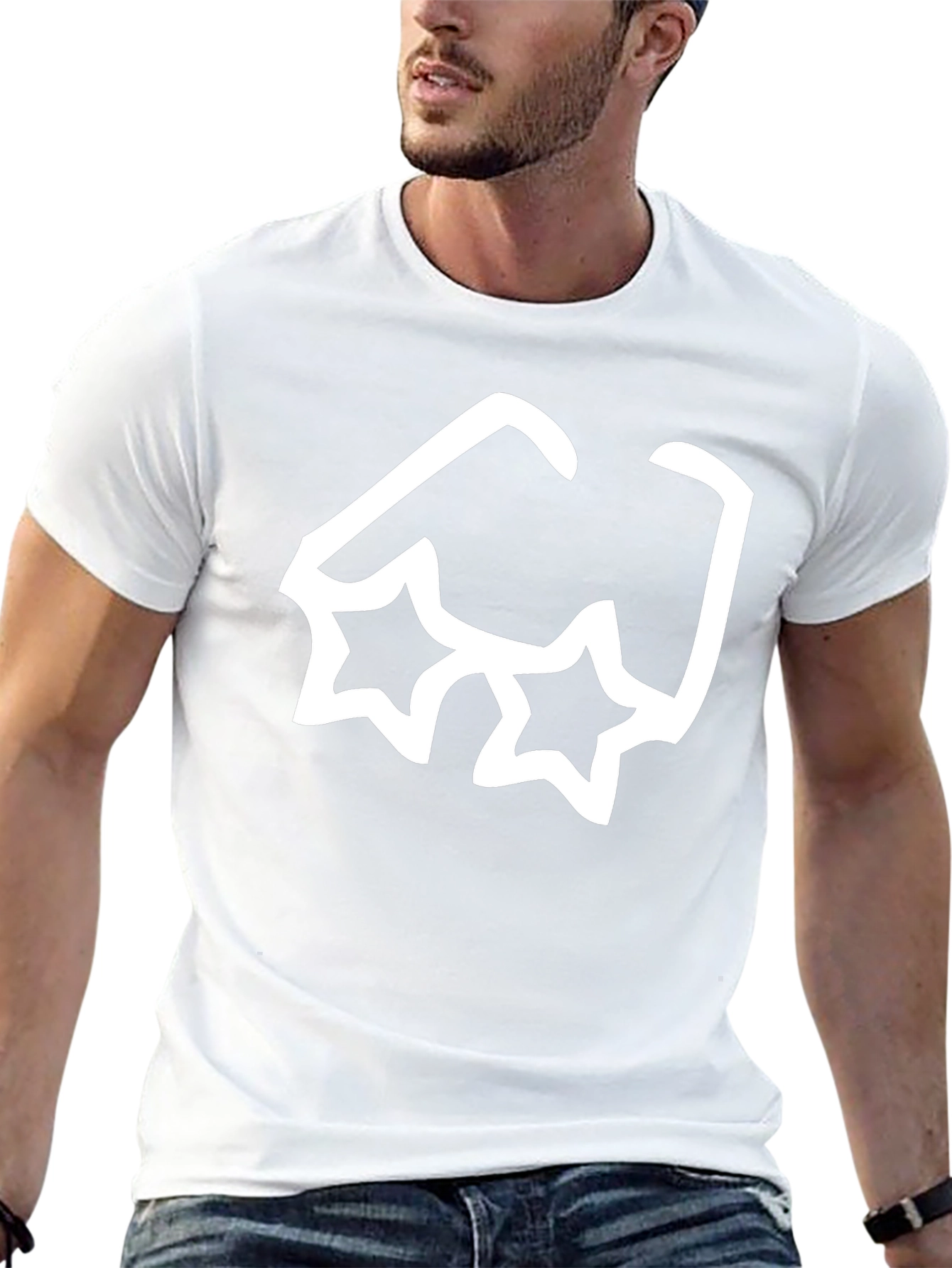 Cool Star Sunglasses Graphic Black T-Shirt
