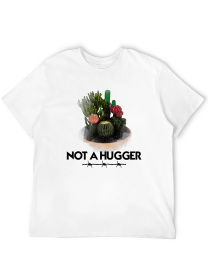 Not A Hugger Cactus Graphic T-Shirt