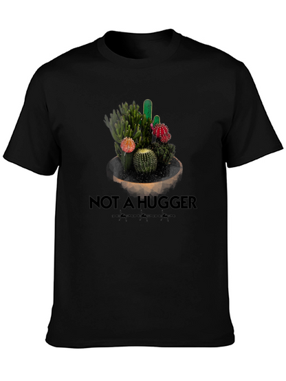 Not A Hugger Cactus Graphic T-Shirt