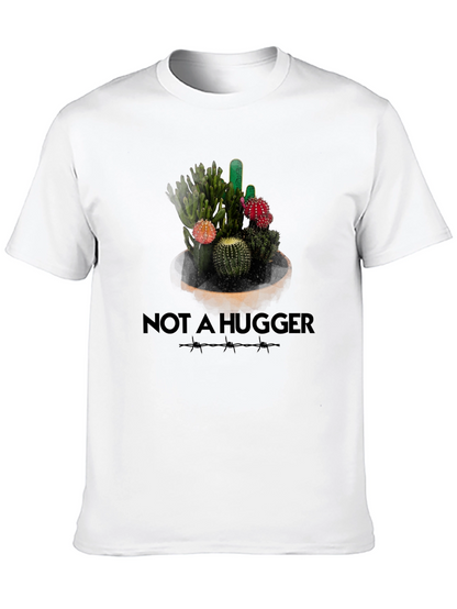 Not A Hugger Cactus Graphic T-Shirt