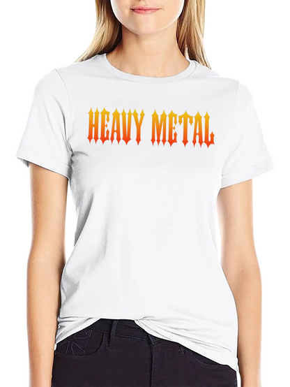 Heavy Metal Graphic Print Black T-Shirt