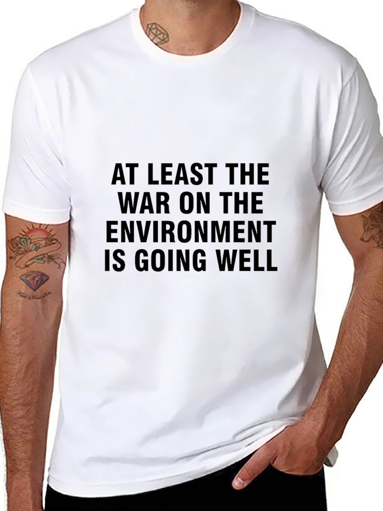 War on Environment Graphic T-Shirt - Eco-Friendly Message