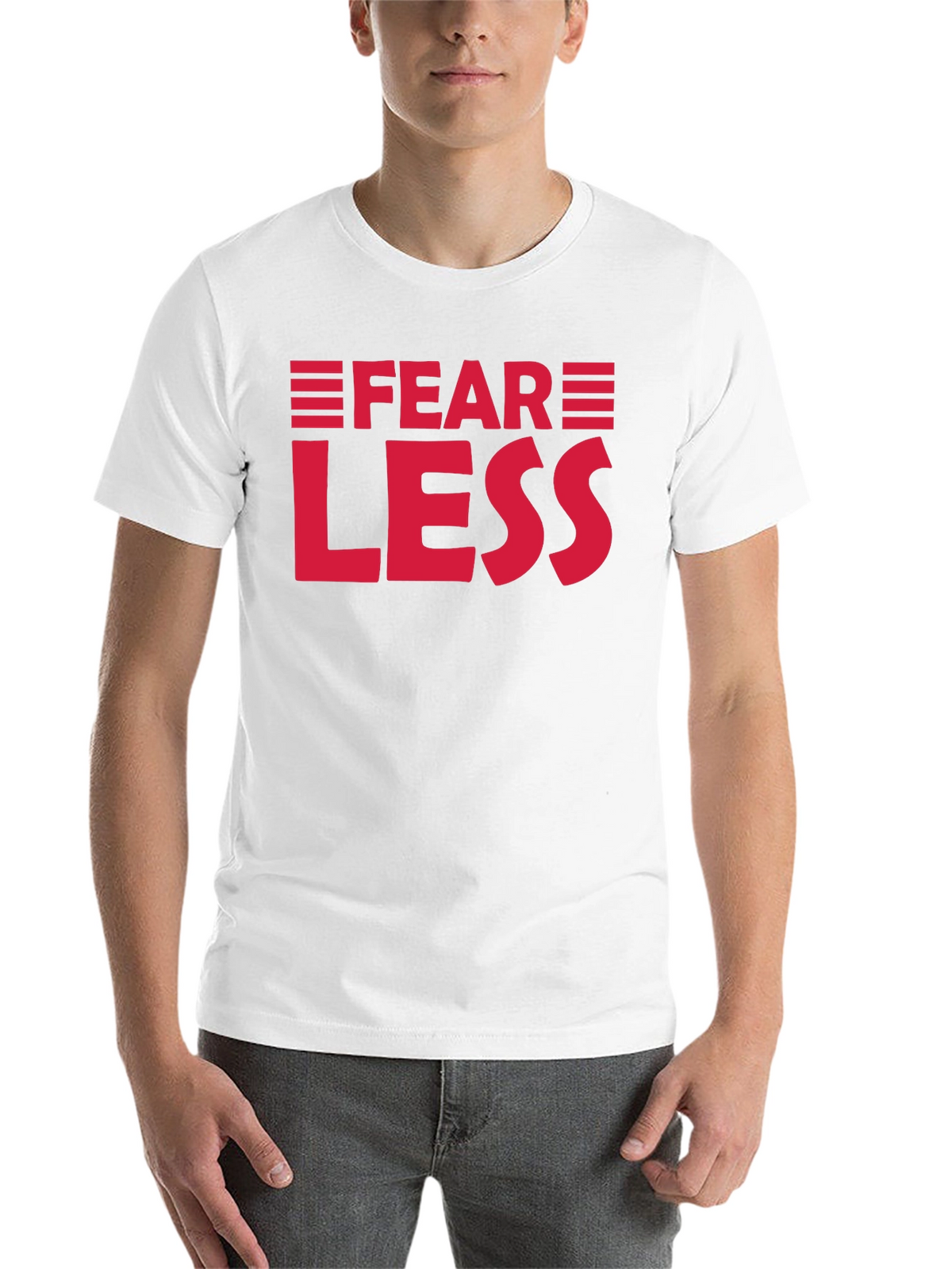 Fear Less Graphic Tee - Motivational Shirt