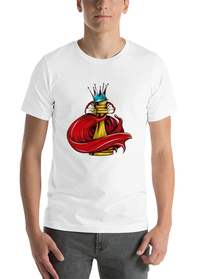 Crowned Chess Piece Black Graphic Tee