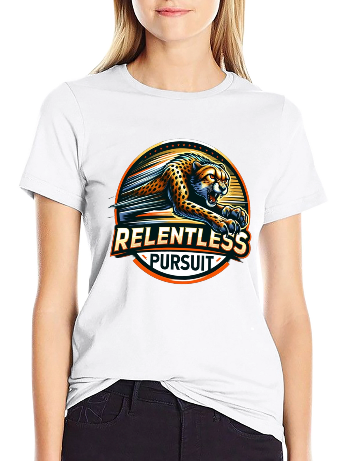 Relentless Pursuit Cheetah Graphic T-Shirt