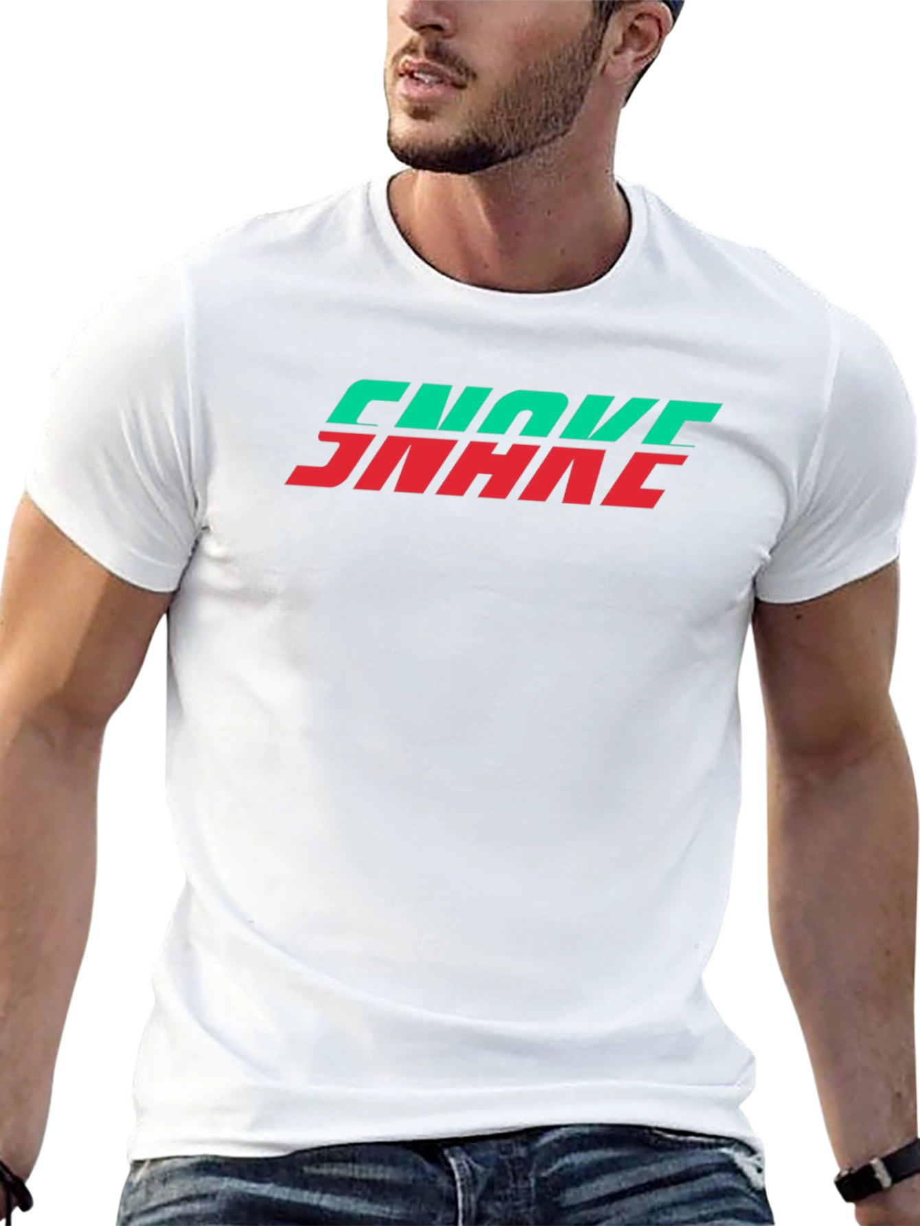 Choke Snake Graphic Tee - Black Cotton Blend