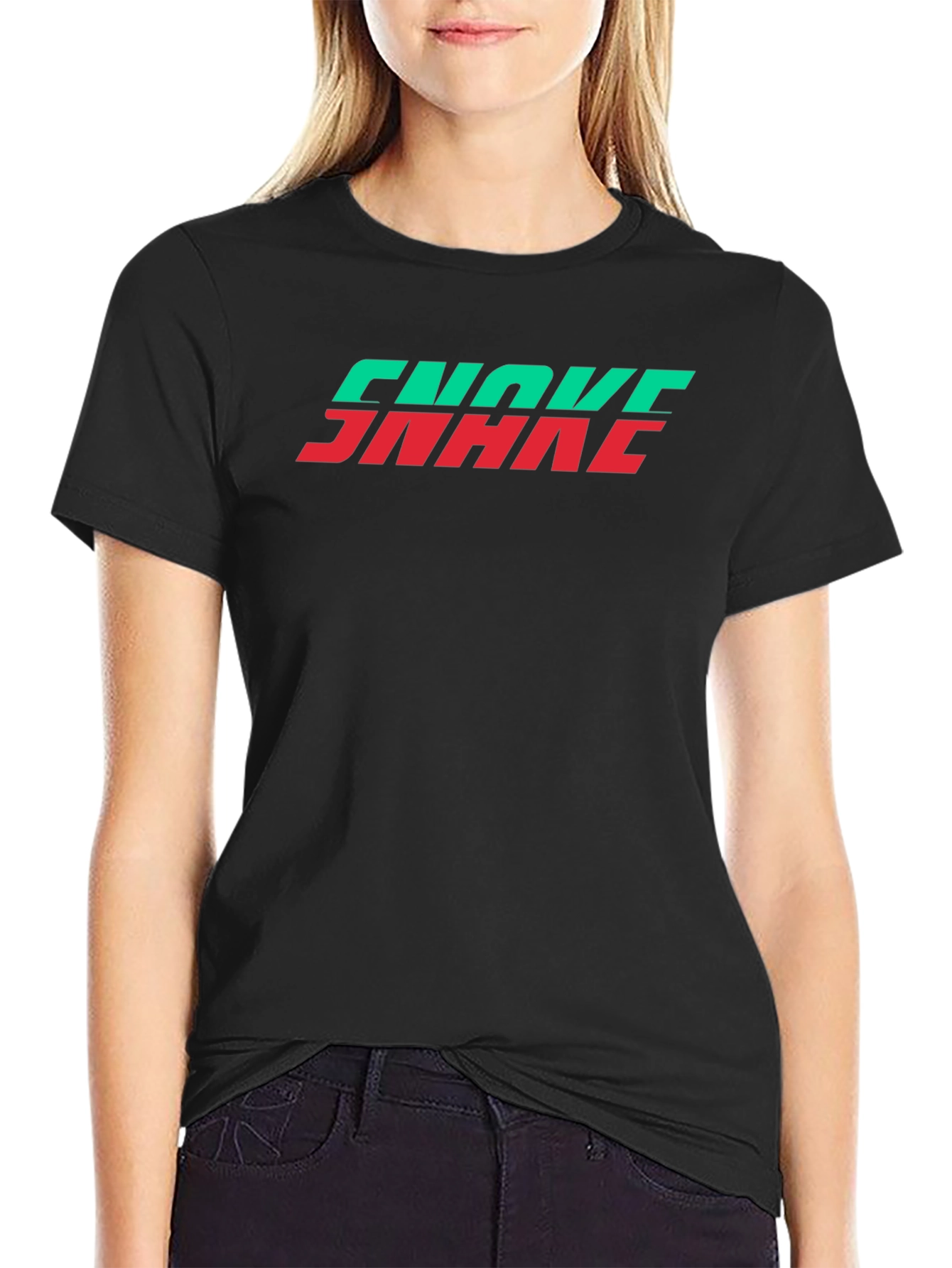 Choke Snake Graphic Tee - Black Cotton Blend