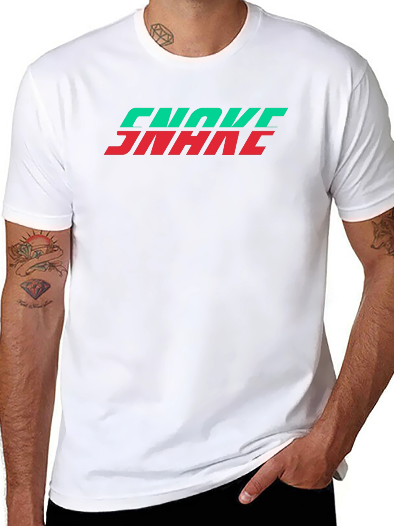 Choke Snake Graphic Tee - Black Cotton Blend