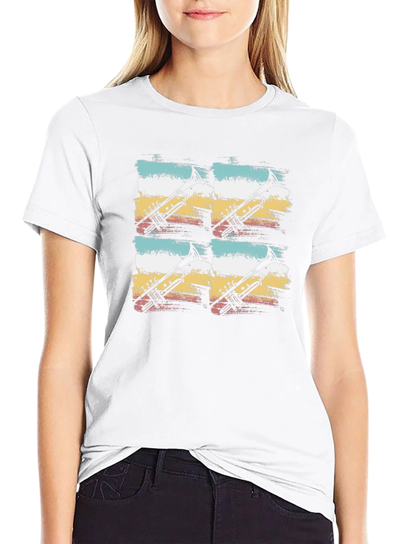 Trumpet Retro T-Shirt | Unique Band Tee