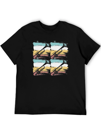 Trumpet Retro T-Shirt | Unique Band Tee