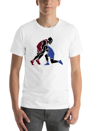 Wrestling Graphic Black T-Shirt