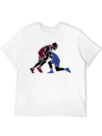 Wrestling Graphic Black T-Shirt