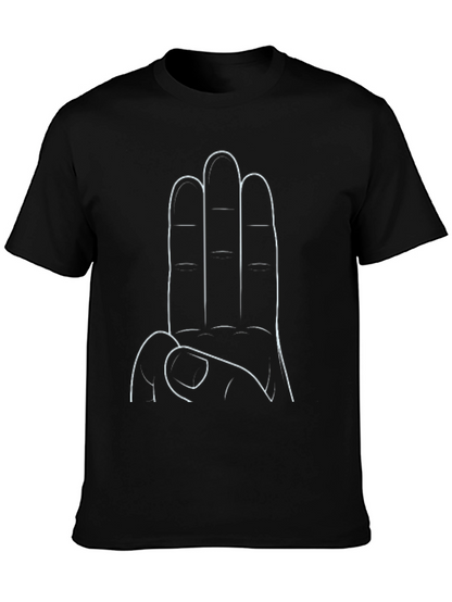 Three Finger Salute Graphic Tee - Symbolic Resistance