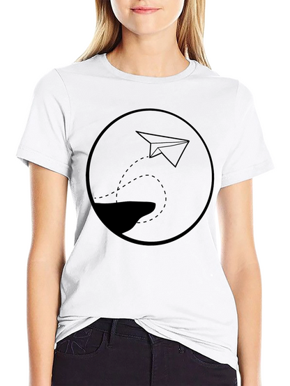 Paper Plane Graphic Tee - Mens Black T-Shirt