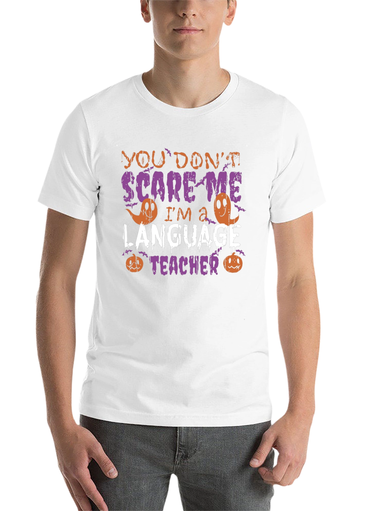 Funny Halloween Language Teacher T-Shirt