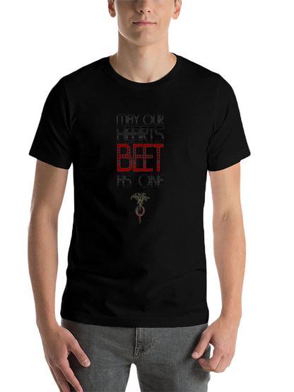 May Our Hearts Beet As One Black T-Shirt