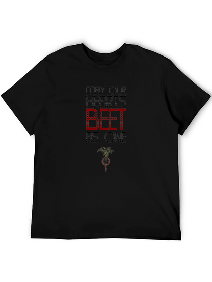 May Our Hearts Beet As One Black T-Shirt
