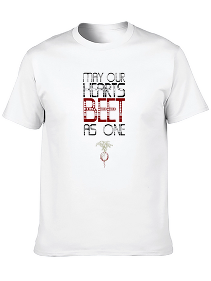 May Our Hearts Beet As One Black T-Shirt