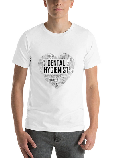 Dental Hygienist Heart Word Art T-Shirt
