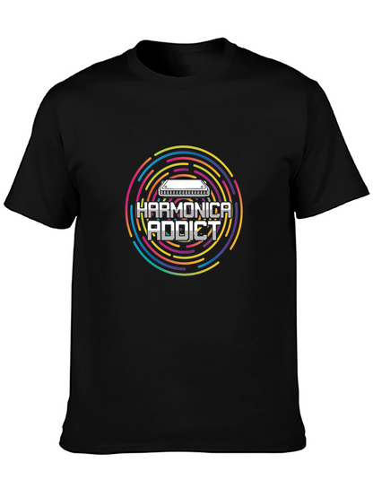 Harmonica Addict Tee - Music Lover Gift