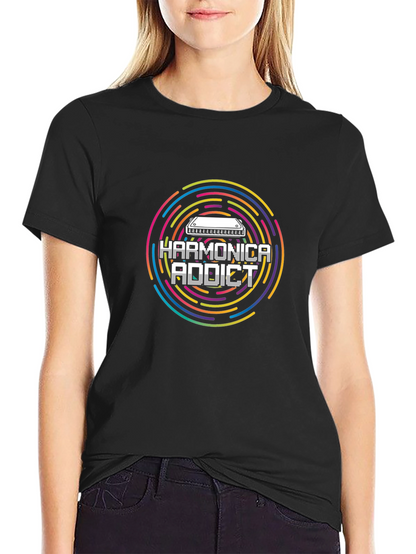 Harmonica Addict Tee - Music Lover Gift