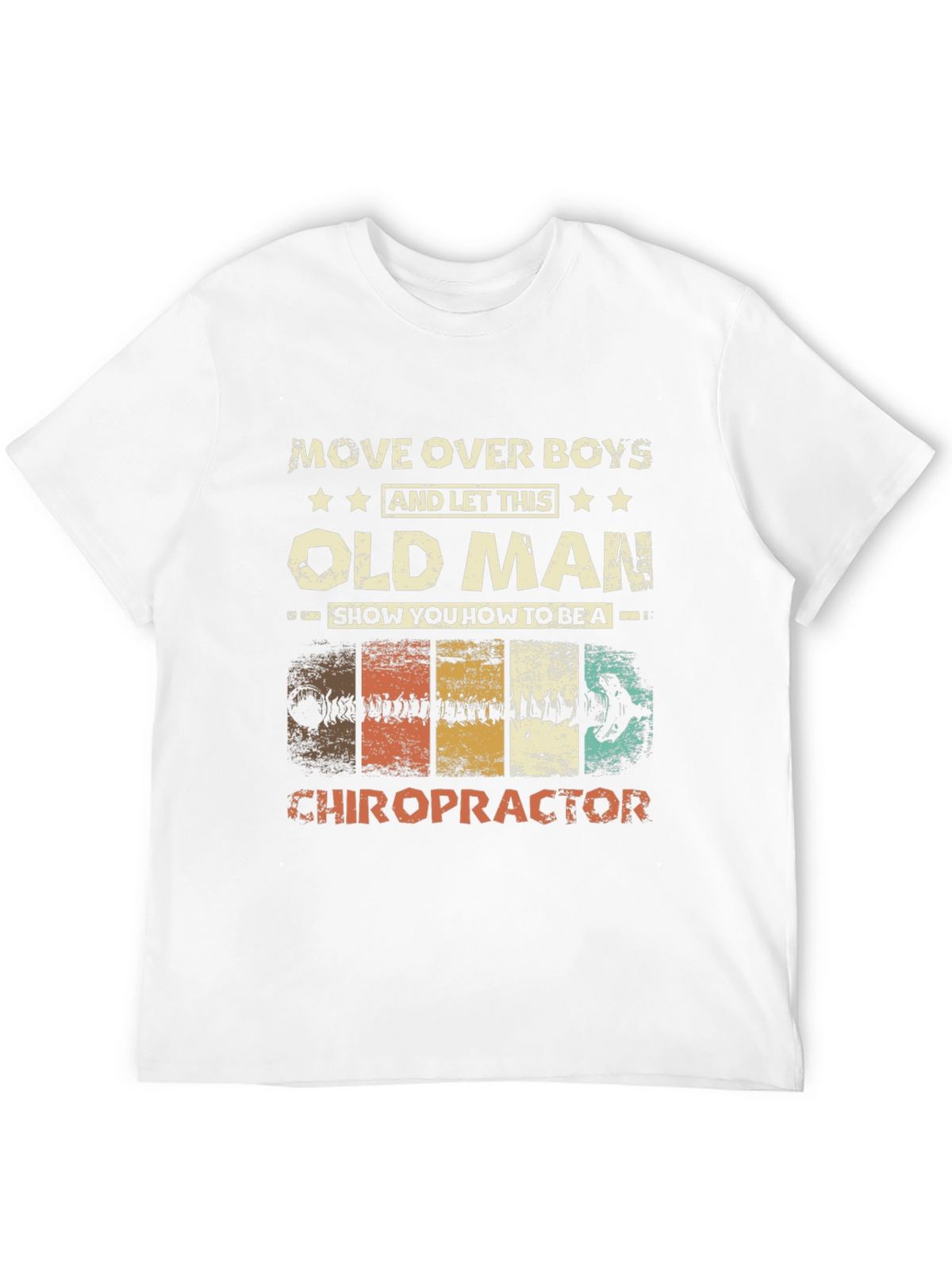 Old Man Chiropractor Graphic T-Shirt