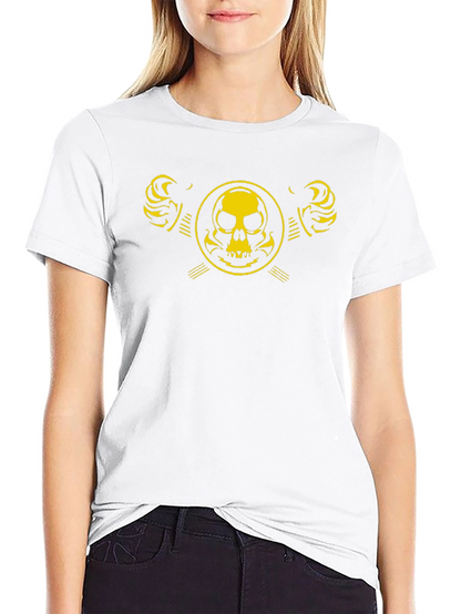 Skull Emblem Graphic Black T-Shirt