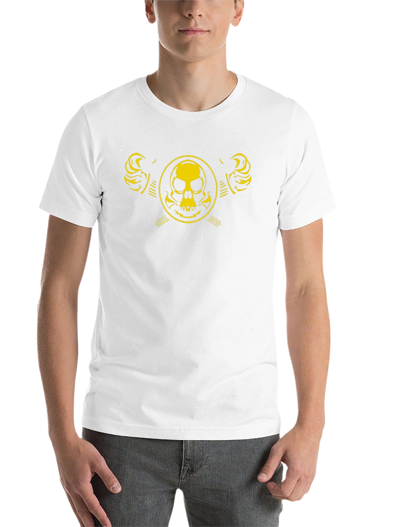 Skull Emblem Graphic Black T-Shirt
