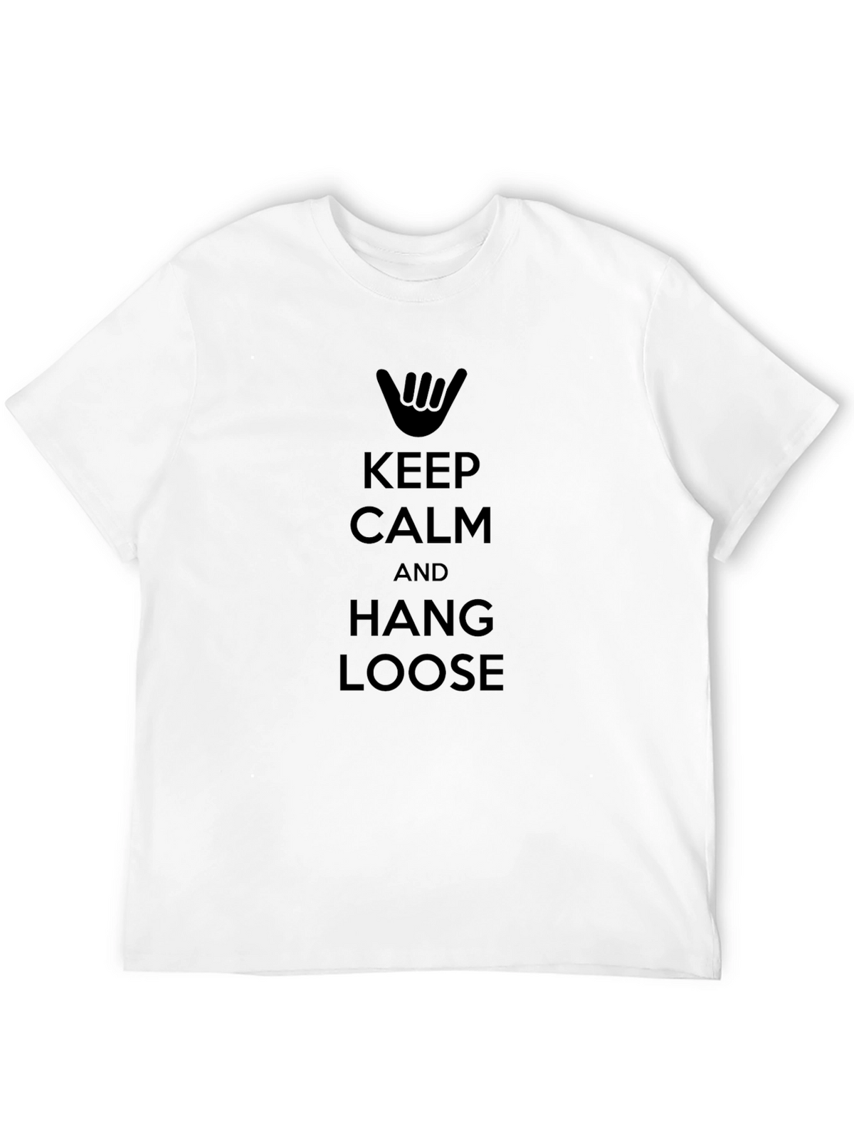 Keep Calm & Hang Loose Black T-Shirt