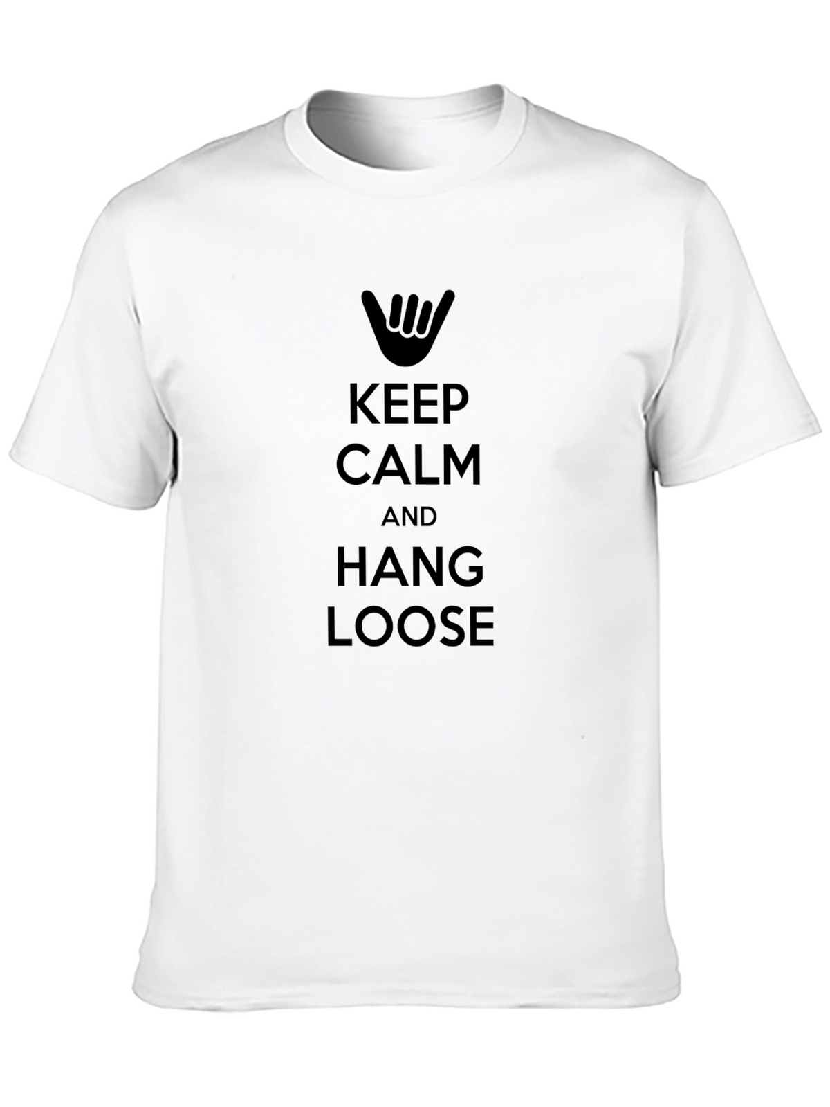 Keep Calm & Hang Loose Black T-Shirt