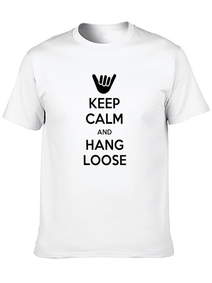Keep Calm & Hang Loose Black T-Shirt