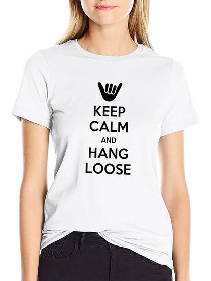 Keep Calm & Hang Loose Black T-Shirt