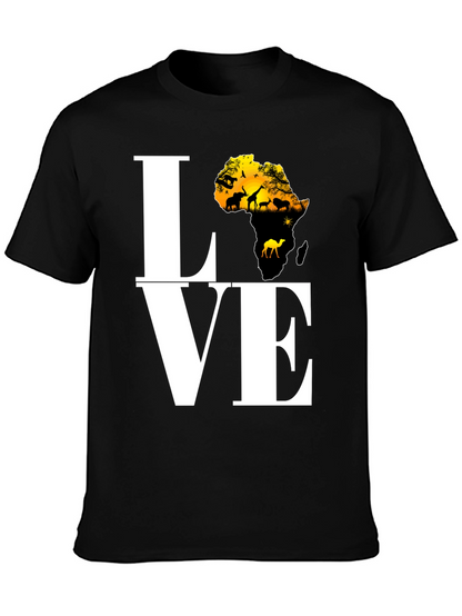 Africa Love T-Shirt - Black