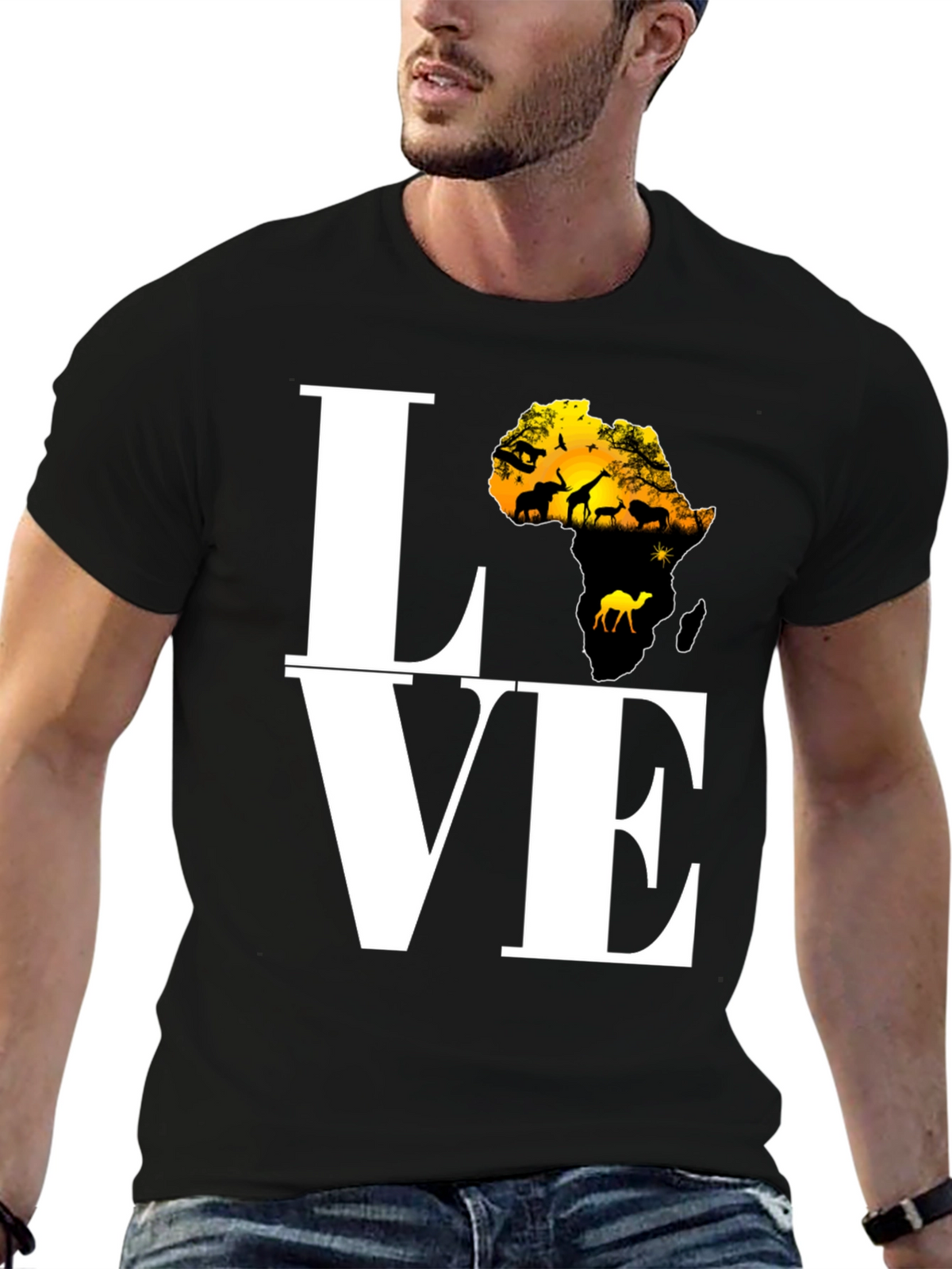 Africa Love T-Shirt - Black