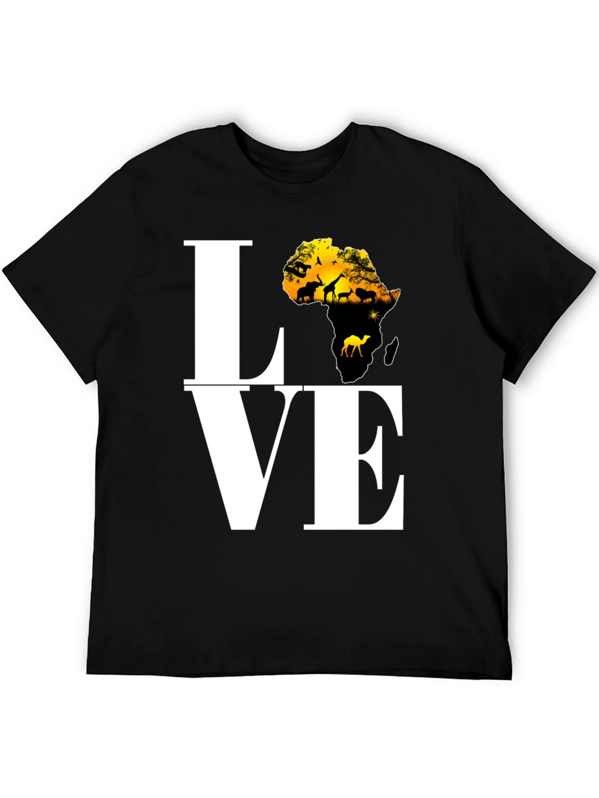Africa Love T-Shirt - Black