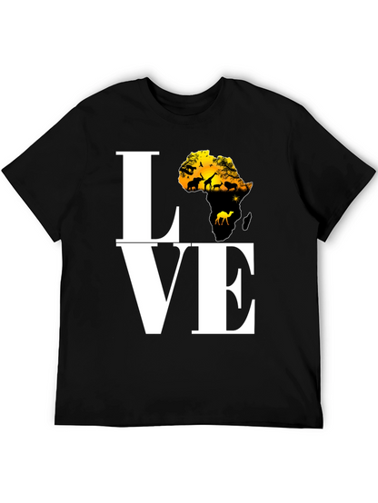 Africa Love T-Shirt - Black